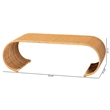 bali & pari Palm Waterfall Natural Rattan Coffee Table