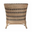 bali & pari Elda Natural Rattan Accent Chair - Wicker Barrel-Back Chair