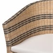 bali & pari Elda Natural Rattan Accent Chair - Wicker Barrel-Back Chair