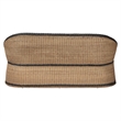 bali & pari Emiliana Natural Rattan Loveseat - Handwoven Wicker Sofa