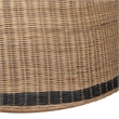 bali & pari Emiliana Natural Rattan Loveseat - Handwoven Wicker Sofa