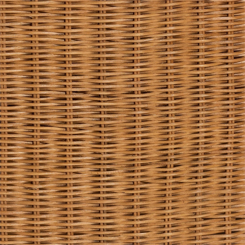 bali & pari Carina Natural Rattan Sofa with Cushion - Handwoven 3-Seater Couch