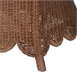 bali & pari Detta Natural Rattan Sofa with Cushion - Handwoven Wicker Settee
