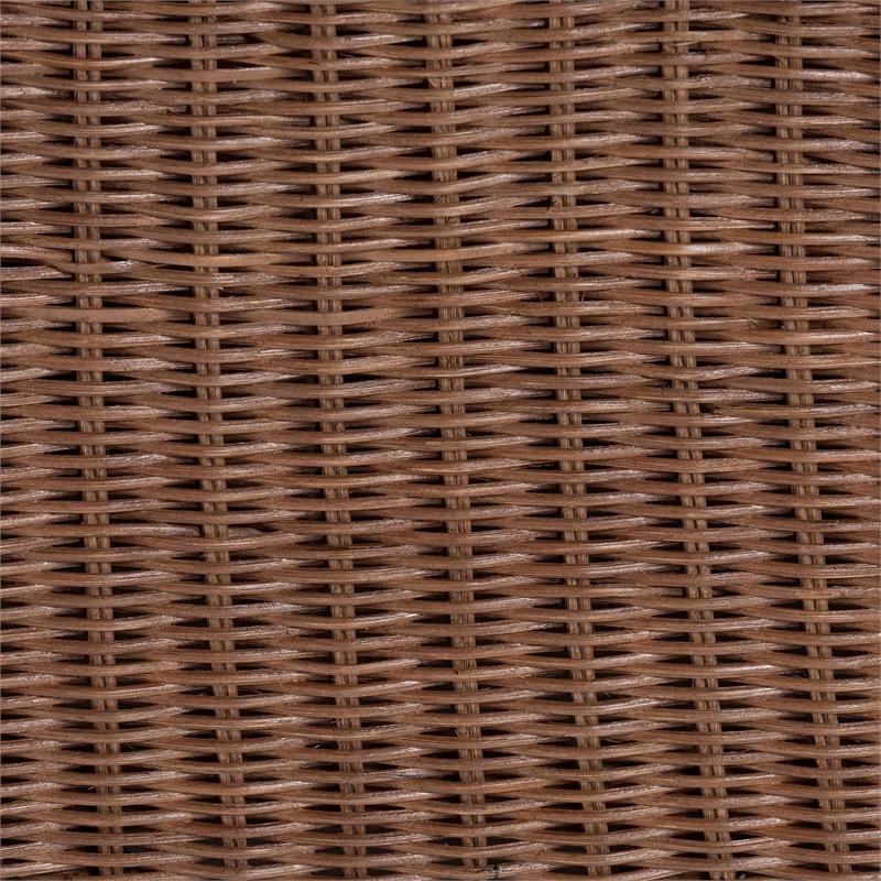 bali & pari Detta Natural Rattan Accent Chair Handwoven Wicker Lounge Chair