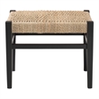 bali & pari Amber Seagrass Accent Bench Handwoven Natural Fiber Stool