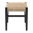 bali & pari Amber Seagrass Accent Bench Handwoven Natural Fiber Stool