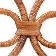 bali & pari Alondra Natural Rattan Dining Chair Handwoven Wicker Accent Chair