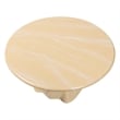 bali & pari Aponi Marbled Resin Coffee Table Sculptural Center Table Cream