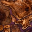 bali & pari Apio Round Wood Epoxy Resin Coffee Table