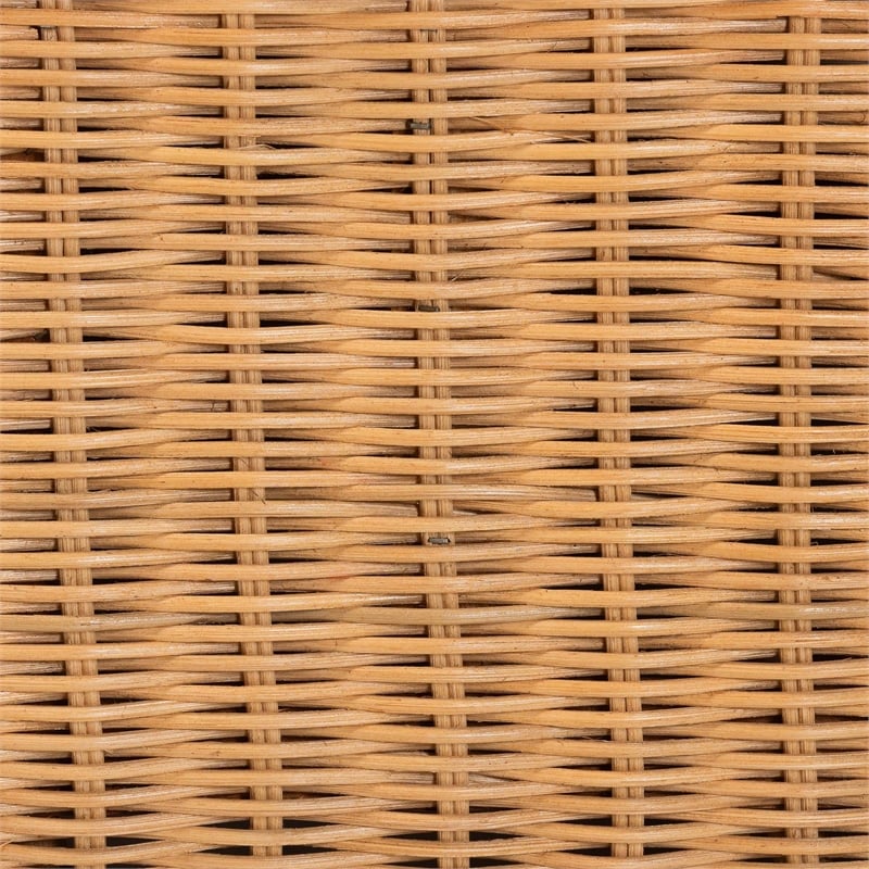 bali & pari Teresa Natural Rattan Daybed Handwoven Sofa Bed Frame Twin