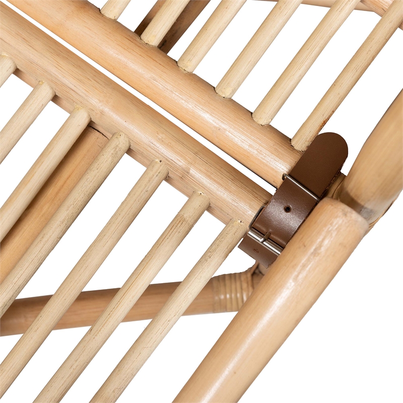 bali & pari Hadley Natural Rattan Bed Frame Queen