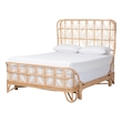 bali & pari Hadley Natural Rattan Bed Frame Queen