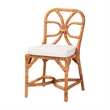 bali & pari Trenton 5-Piece Rattan Dining Set Round Wicker Table Light Honey