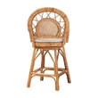 bali & pari Adam Natural Rattan Counter Stool with Cushion