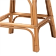 bali & pari Adam Natural Rattan Counter Stool with Cushion