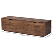 bali & pari Alfonso Wood Storage Trunk with Hinged Lid