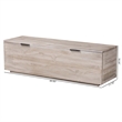 bali & pari Alvaro Wood Storage Trunk with Hinged Lid