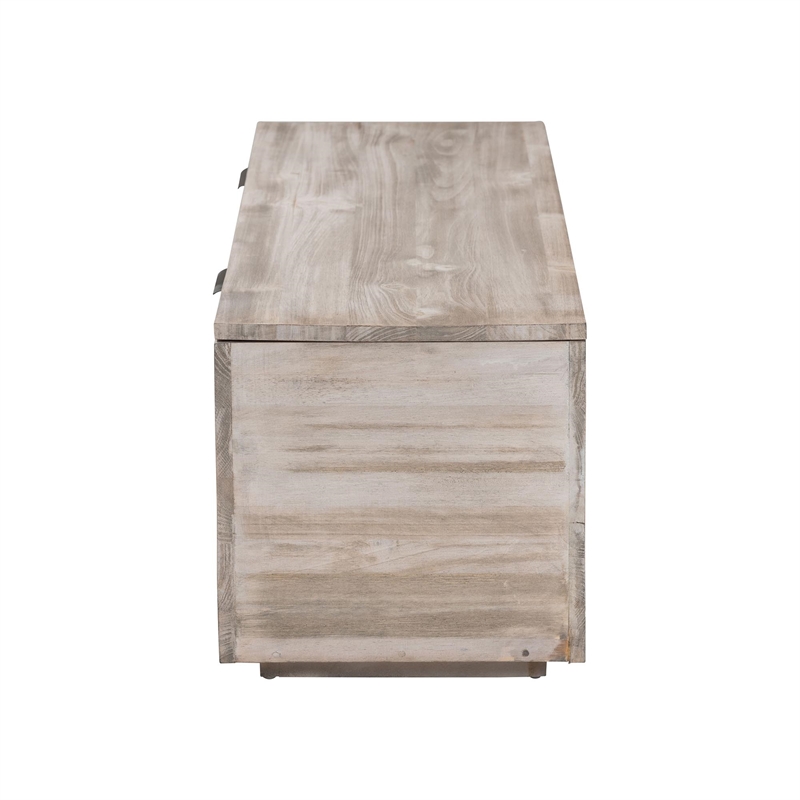bali & pari Alvaro Wood Storage Trunk with Hinged Lid