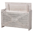 bali & pari Amado Wood Storage Trunk with Carved Front Panel