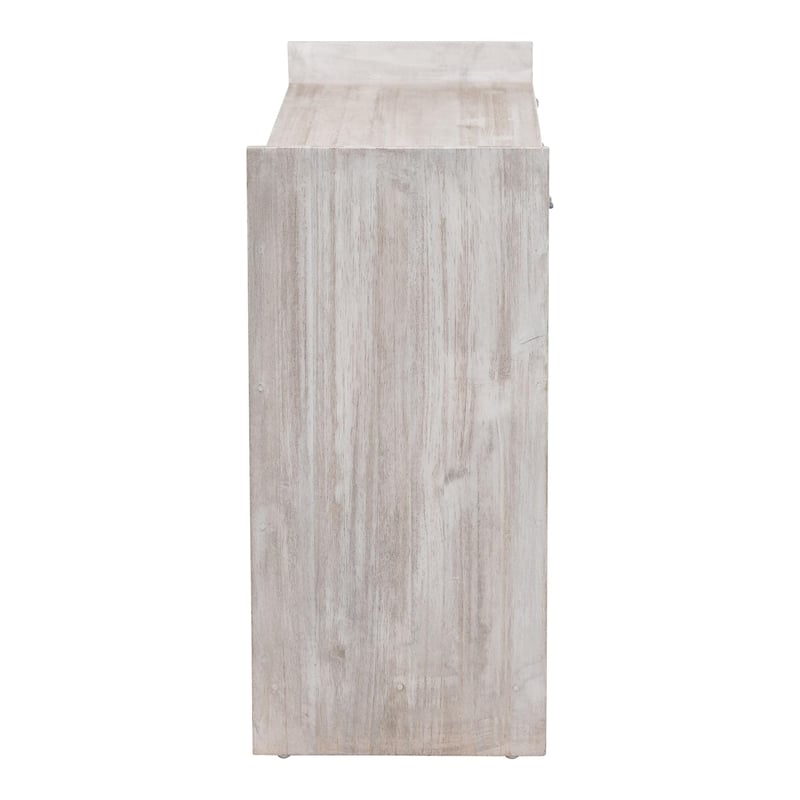bali & pari Amado Wood Storage Trunk with Carved Front Panel