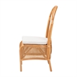 bali & pari Elsa Natural Rattan Dining Chair Handcrafted Wicker Side Chair