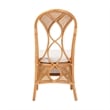 bali & pari Elsa Natural Rattan Dining Chair Handcrafted Wicker Side Chair