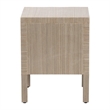 bali & pari Juniper Grasscloth Nightstand with Scalloped Base