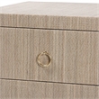 bali & pari Juniper Grasscloth Nightstand with Scalloped Base