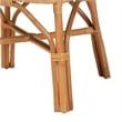 bali & pari Adam Natural Rattan Dining Chair with Curved Backrest
