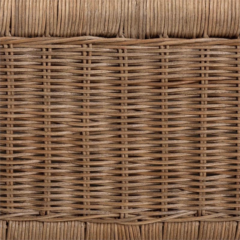bali & pari Kalisha Natural Rattan Daybed with Cushions