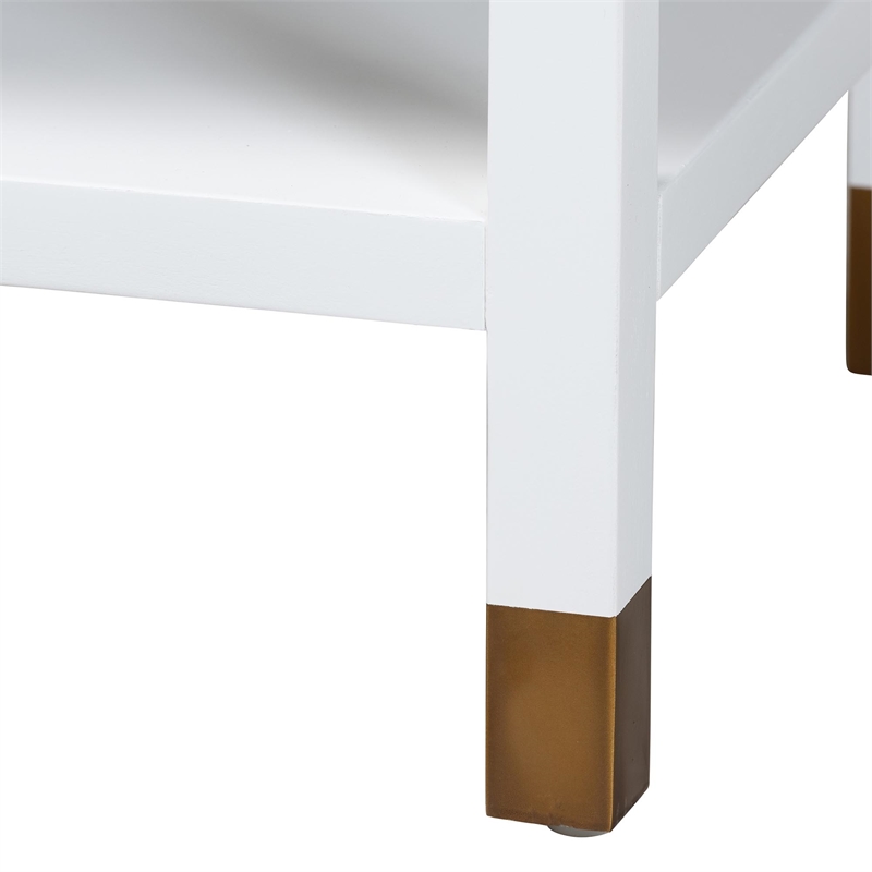 bali & pari Aiden Fluted Sideboard  2-Door Accent Storage Cabinet