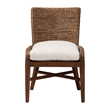 bali & pari Ridley Seagrass Dining Chair with Mahogany Wood Frame Brown Wash