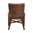 bali & pari Ridley Seagrass Dining Chair with Mahogany Wood Frame Brown Wash