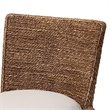 bali & pari Ridley Seagrass Dining Chair with Mahogany Wood Frame Brown Wash
