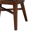 bali & pari Ridley Seagrass Dining Chair with Mahogany Wood Frame Brown Wash