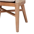 bali & pari Ridley Seagrass Dining Chair with Mahogany Wood Frame Whitewash