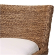 bali & pari Ridley Seagrass Counter Stool with Mahogany Wood Frame Brown Wash
