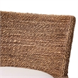 bali & pari Ridley Seagrass Bar Stool with Mahogany Wood Frame Brown Wash