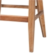 bali & pari Ridley Seagrass Bar Stool with Mahogany Wood Frame Whitewash