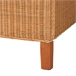 bali & pari Melanie Natural Rattan Bed Coastal Boho Bed Frame King