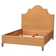 bali & pari Melanie Natural Rattan Bed Coastal Boho Bed Frame Queen