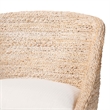 bali & pari Jasper Seagrass Bar Stool with Mahogany Wood Frame  Whitewash