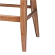 bali & pari Jasper Seagrass Bar Stool with Mahogany Wood Frame  Whitewash