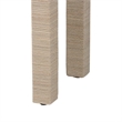 bali & pari Noah Grasscloth 2-Drawer Console Table Woven Texture Beige