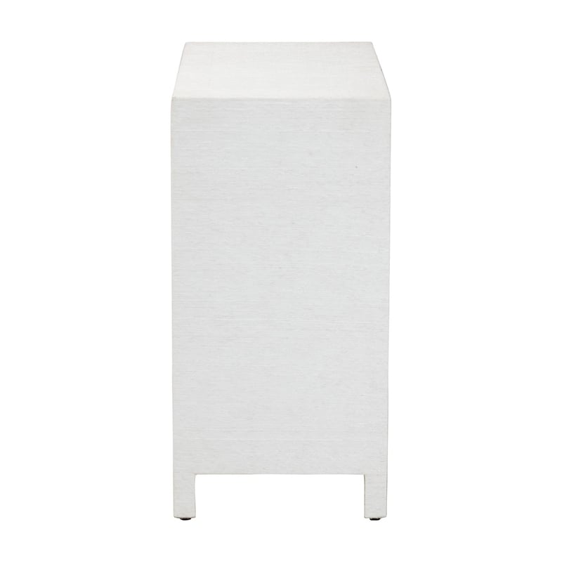 bali & pari Ximena Grasscloth Storage Cabinet 2-Door Woven Accent Cabinet
