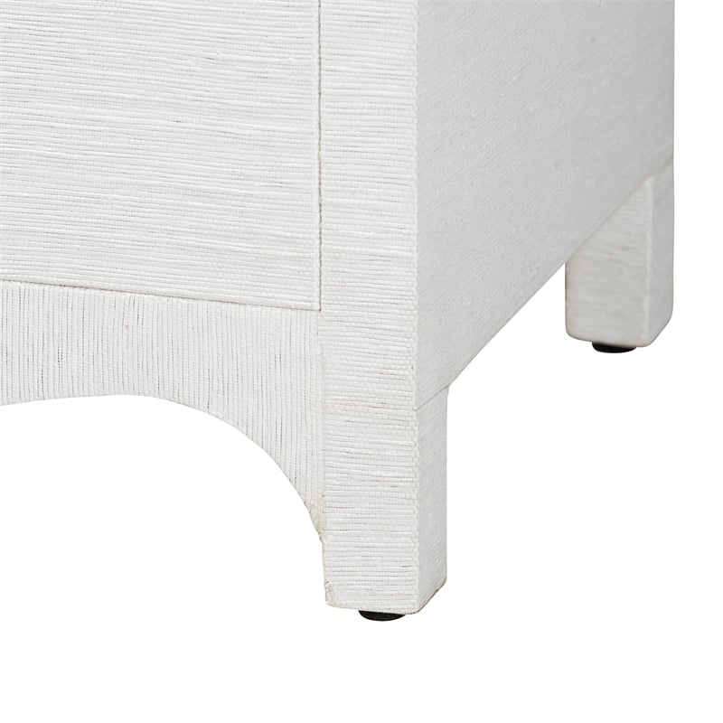 bali & pari Ximena Grasscloth Storage Cabinet 2-Door Woven Accent Cabinet