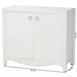 bali & pari Ximena Grasscloth Storage Cabinet 2-Door Woven Accent Cabinet