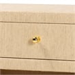 bali & pari William Grasscloth 1-Drawer Nightstand with Open Shelves