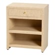 bali & pari William Grasscloth 1-Drawer Nightstand with Open Shelves