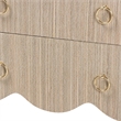 bali & pari Umika Grasscloth Nightstand with Scalloped Base